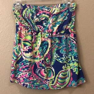 Lilly Pulitzer Strapless Halter Top